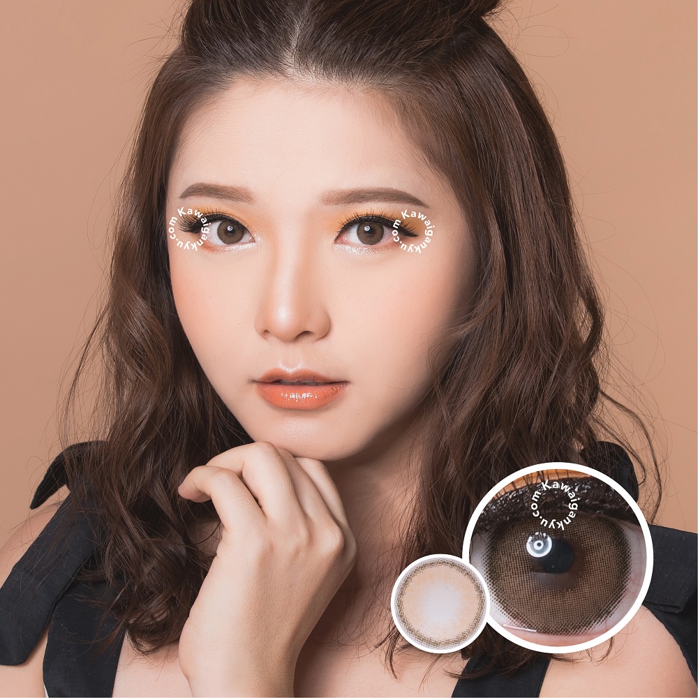 KawaiGankyu Softlens - Princess I-dol Roze Beige (1botol)