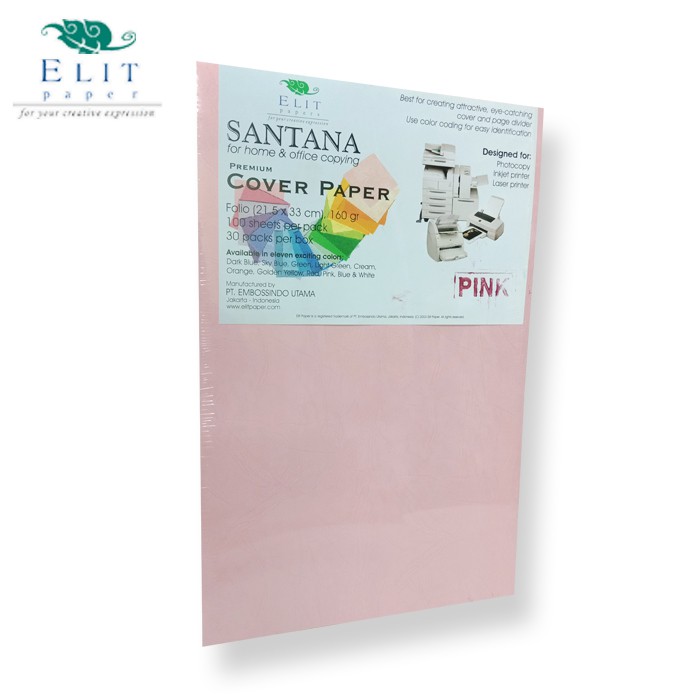 

Kertas Fancy Paper Santana Pink Folio 160 GSM - 21,5cm x 33cm