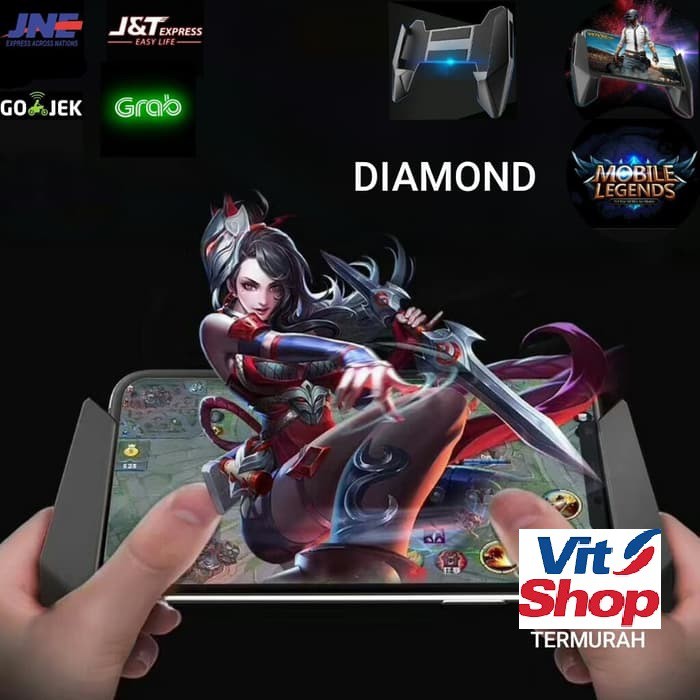 TERMURAH GAMEPAD DIAMOND Handgrip Holder Game Pad Hand Grip Moba Mobile Legend