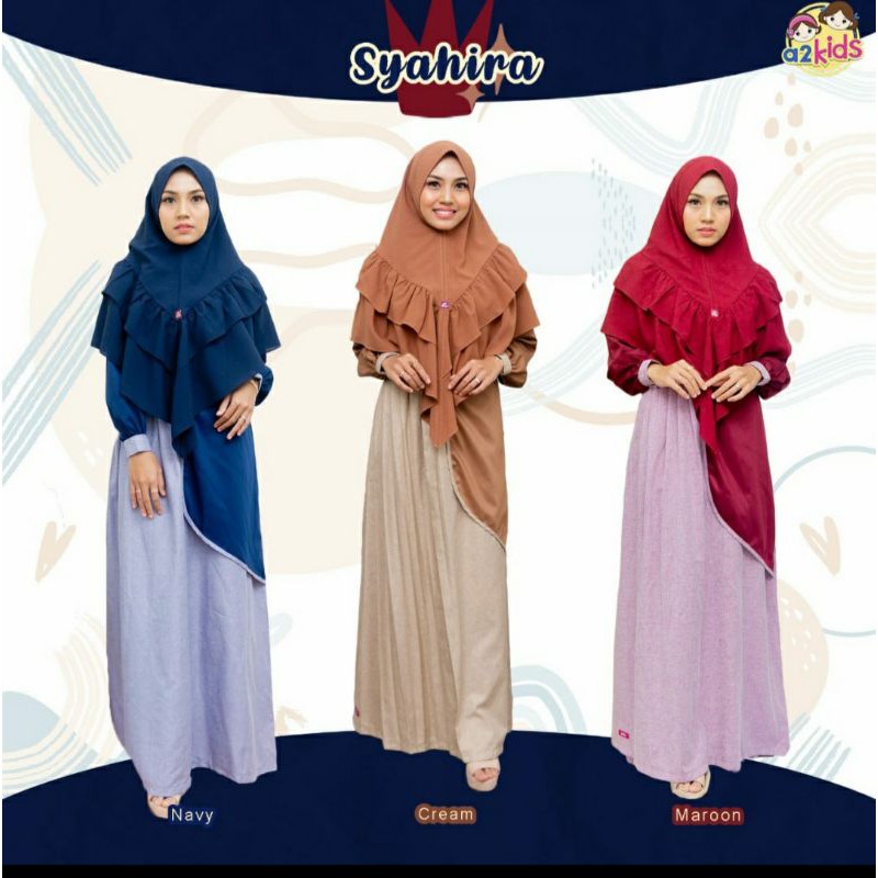 ORI dan READY " GAMIS SARIMBIT SYAHIRA" by a2kids
