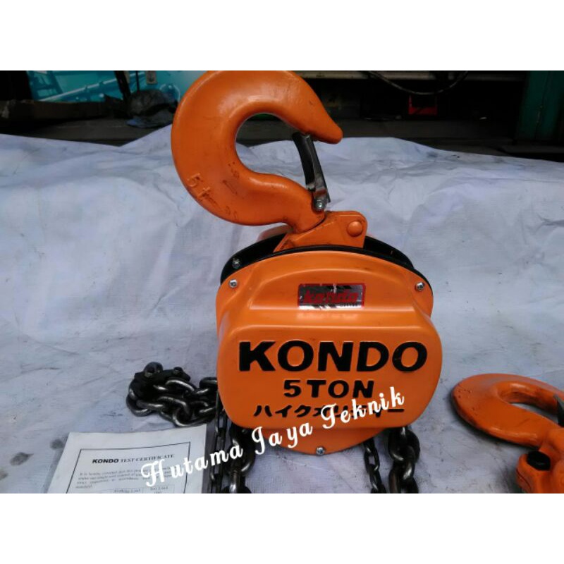 Chain Blok Katrol Takel Derek Kondo 5 Ton 10 Meter 5T 10M 10Meter
