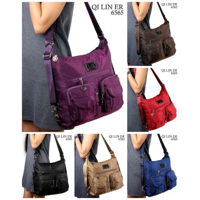*RESTOCK * Selempang Ransel Qi Lin Er #6565 - Tas Fashion Wanita Bag Cewek Murah