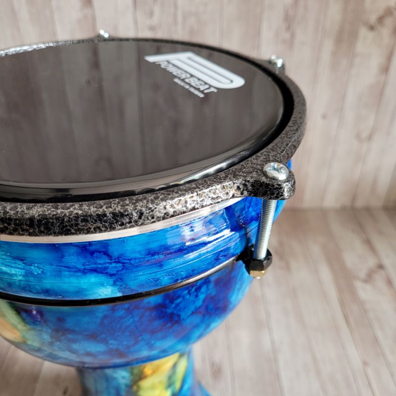 Dumbuk Pinggang Calti Darbuka Hadroh Dewasa Mika Power Beat 8 inch Motif Marmer Kualitas Terjamin