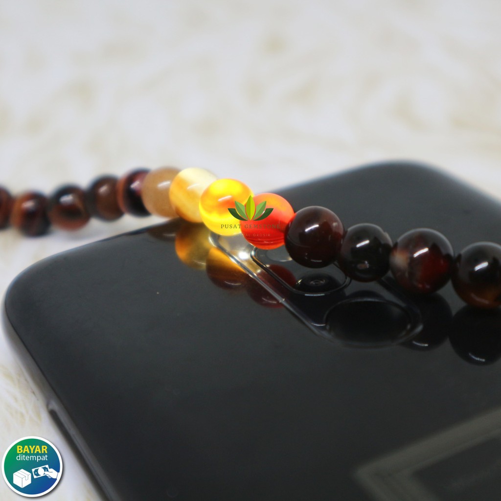 Tasbih Batu Akik Sulaiman 99 Butir 8 mm