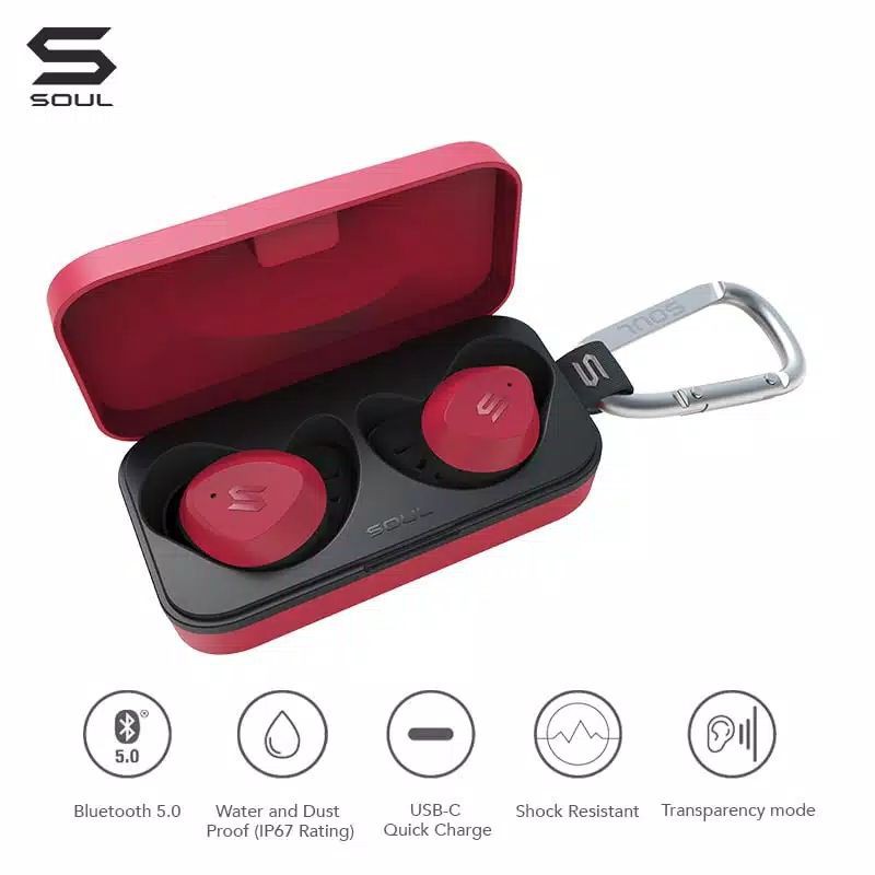 SOUL S-FIT TWS Earphones Waterproof Bluetooth Original