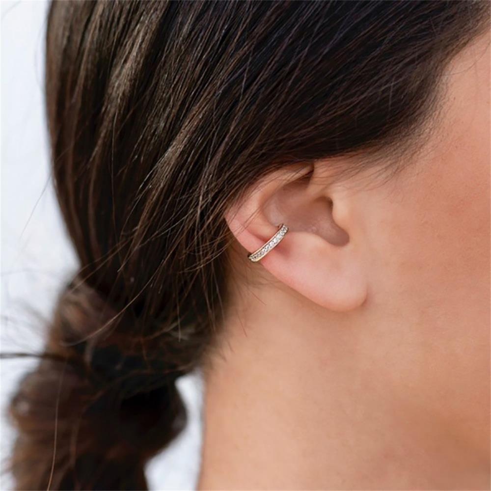 Lily CZ Cuff Earrings Fashion Hadiah Pesta Dainty Jewelry Ear Cuff