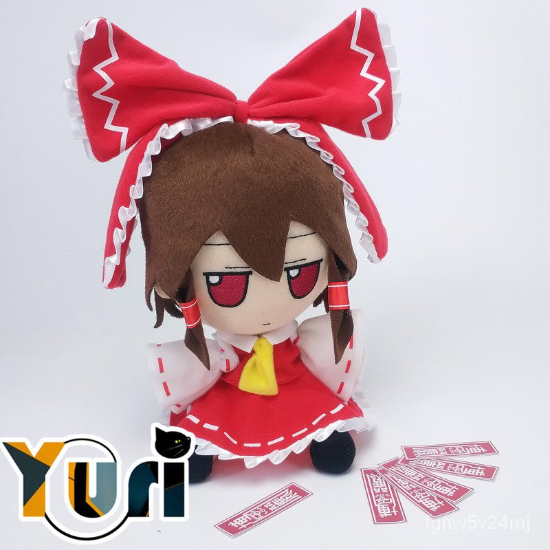 Yuri Touhou Project Hakurei Reimu Plush Doll With Clothes Toys Stuffed Pillow Cute Cosplay Prop Limi