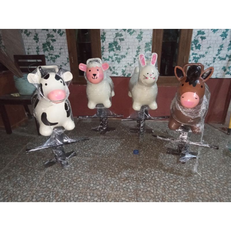 Mainan anak odong-odong per pegas