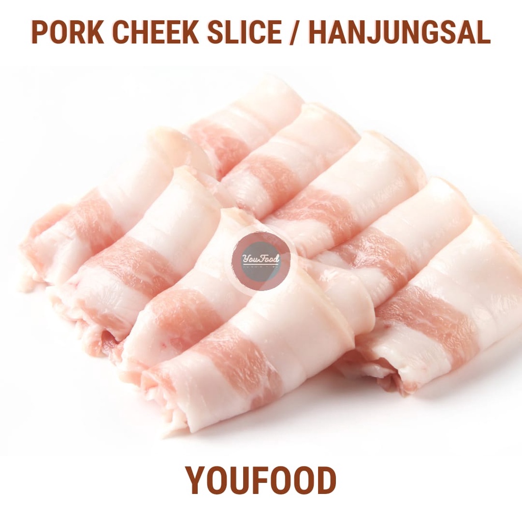 

PORK CHEEK-JOWL Slice 1cm - BALI / PIPI BABI BALI Slice 1cm