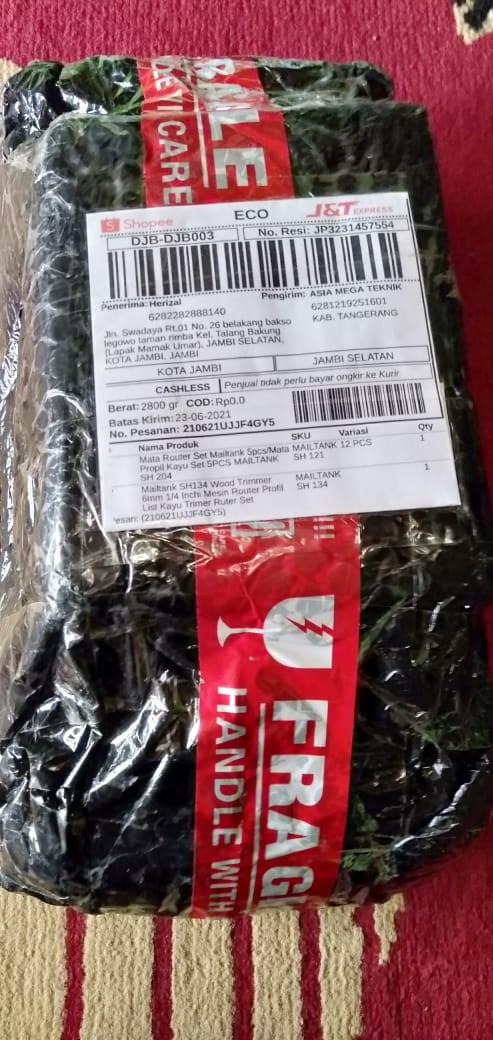 Mailtank Sh134 Wood Trimmer 6mm 1/4 Inchi Mesin Router Profil List Kayu Trimer Ruter Set