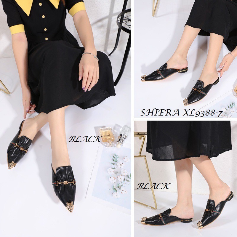 SEPATU WANITA LOAFERS MULES SHOES FLAT XL9388-7 (RESTOCK)