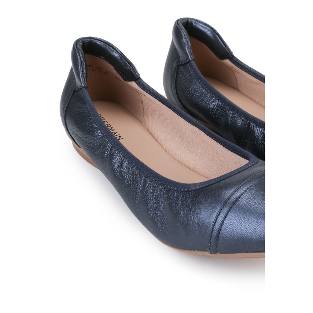 Sepatu Flat Shoes Obermain Wanita Terbaru Original A-halena Navy