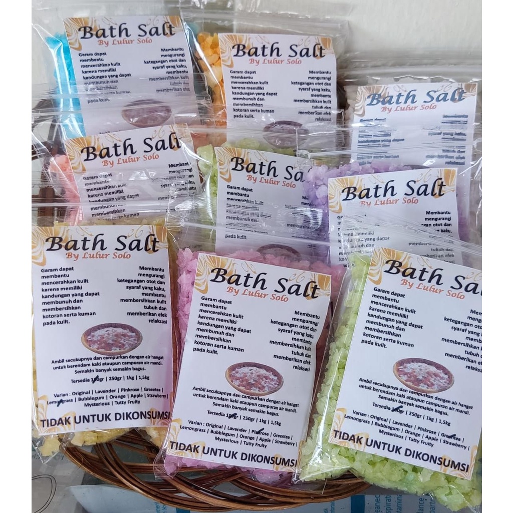 (115gr) Bath Salt Garam Mandi Kaki Spa 100gr Pedicure Aromaterapi