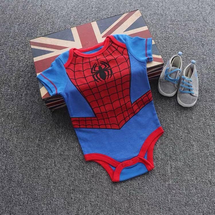 BAJU BAYI JUMPER ROMPER NEWBORN BODYSUIT SLEEPSUIT PIYAMA SUPERHERO AVENGERS HULK SPIDERMAN MARVEL