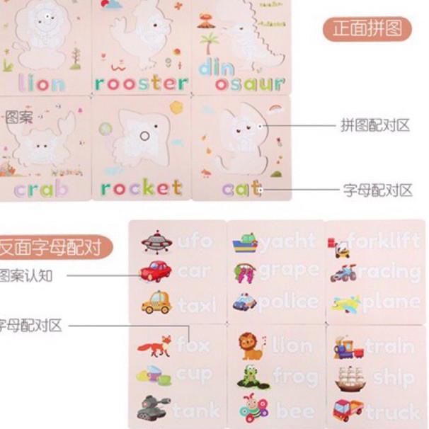 spelling game puzzle jigsaw / spelling word / mainan abc / mainan edukasi anak / alphabet / puzzle3D