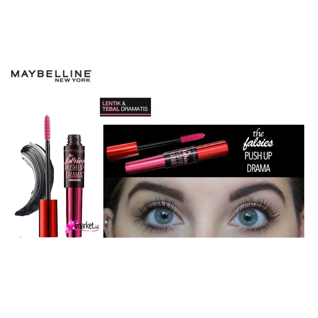 [BPOM] Maybelline Push Up Drama Mascara Waterproof Very Black