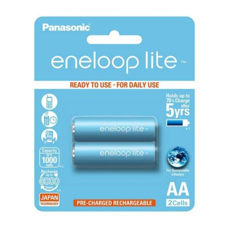 BATERAI PANASONIC ENELOOP LITE AA 1,2V 1000MAH BP2 ORIGINAL