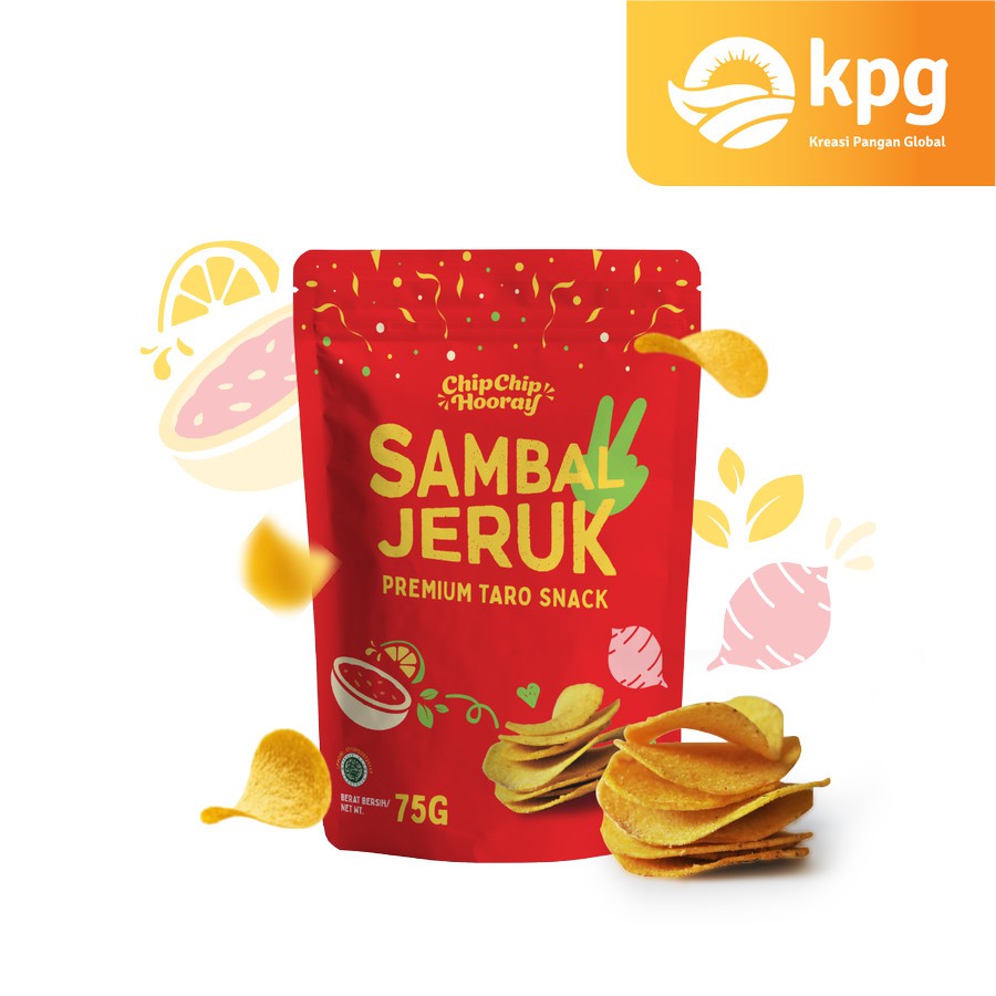 CHIP CHIP HOORAY KERIPIK TALAS PREMIUM | TARO SNACK  CEMILAN MAKANAN DIET KRIPIK