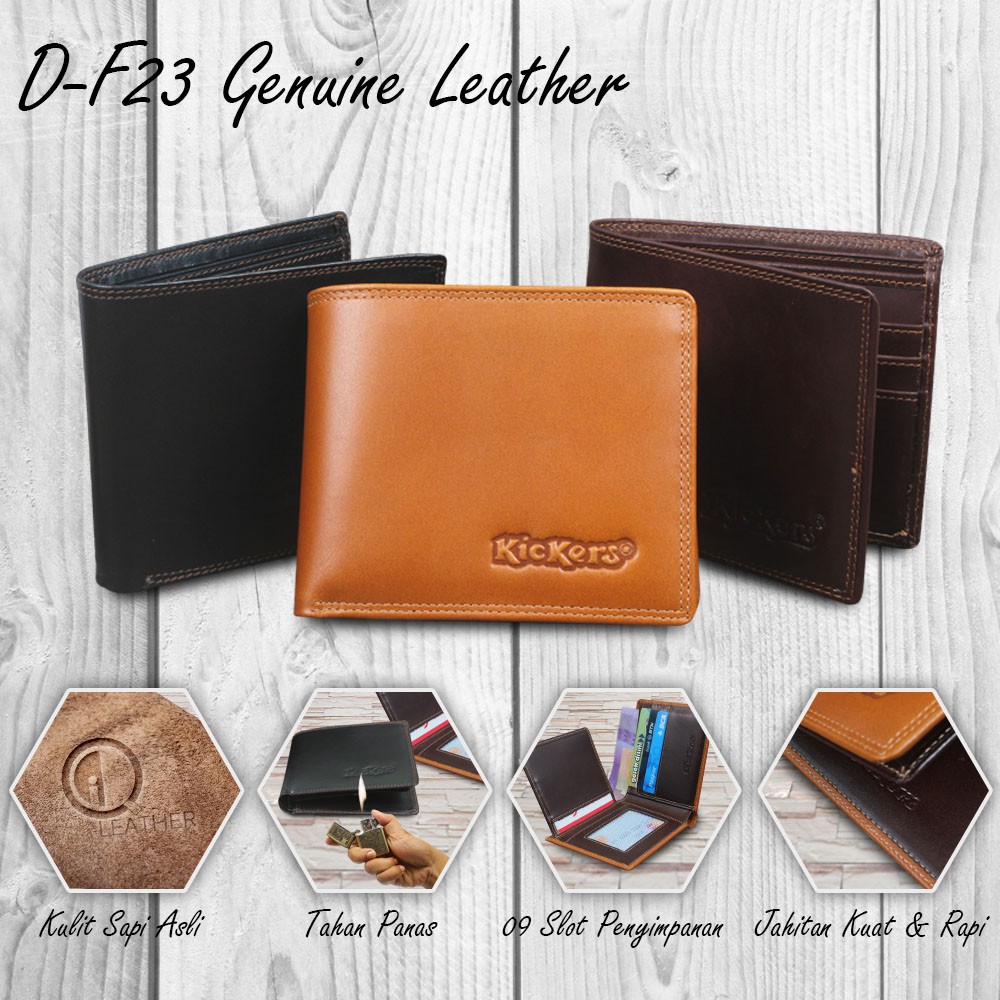 DOMPET LIPAT PRIA 100% FULL KULIT SAPI ASLI TANPA FURING 8 SLOT KARTU HANDMADE BERKUALITAS F023