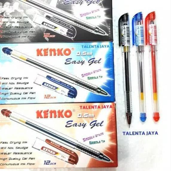 

[TERLARIS] Pulpen Kenko Easy Gel - 1 Lusin