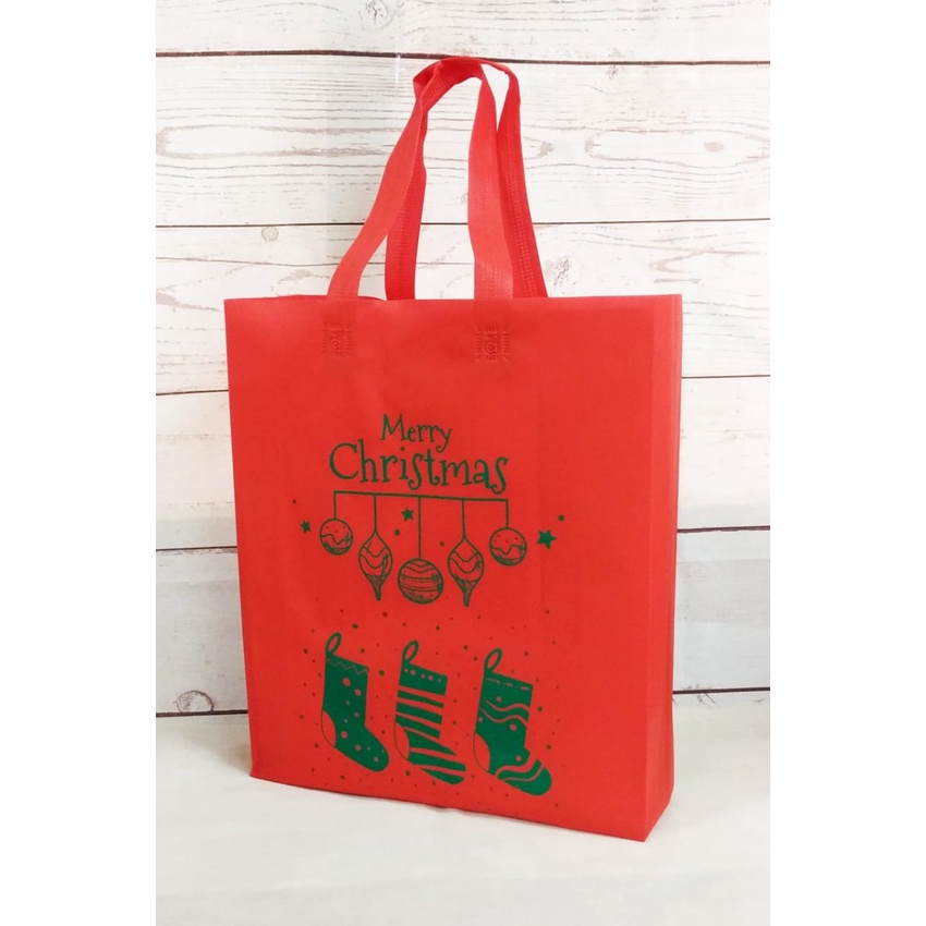

Tas Parcel Bingkisan Natal Tas Natal Christmas Goody bag Natal Handle Bag Natal Christmas 40x29x8