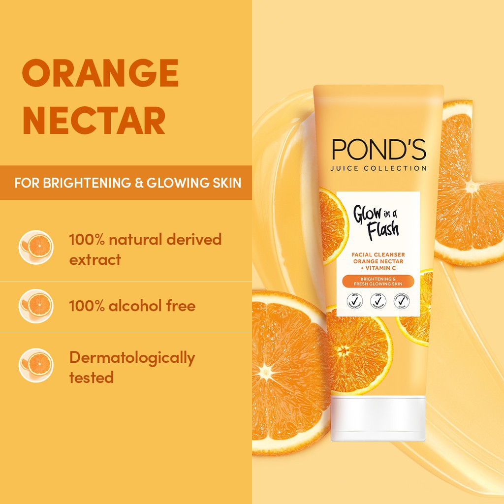 Pond's Ponds Juice Collection Moisturizer Sheet Mask Facial Wash