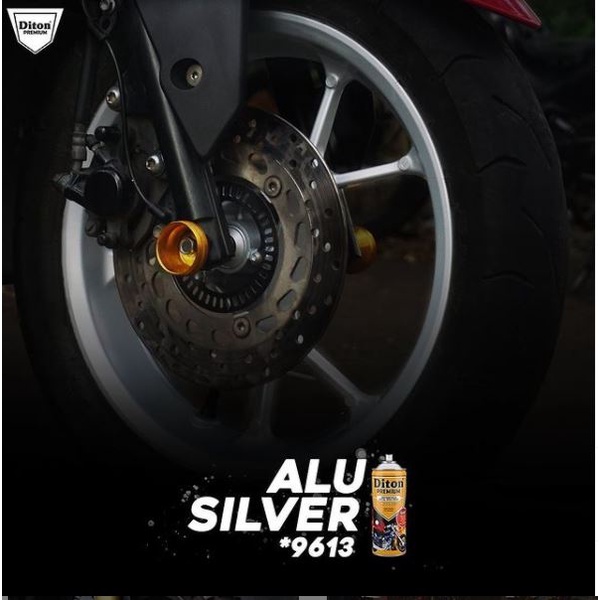 Cat Pilox Diton Premium 9613 Alu Silver 400cc Perak Aluminium Pylox velg mesin Sepeda Motor Mobil