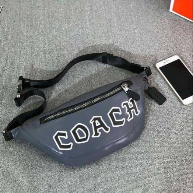 COACH RIVINGTON BELT BAG GREY ORI QUALITY