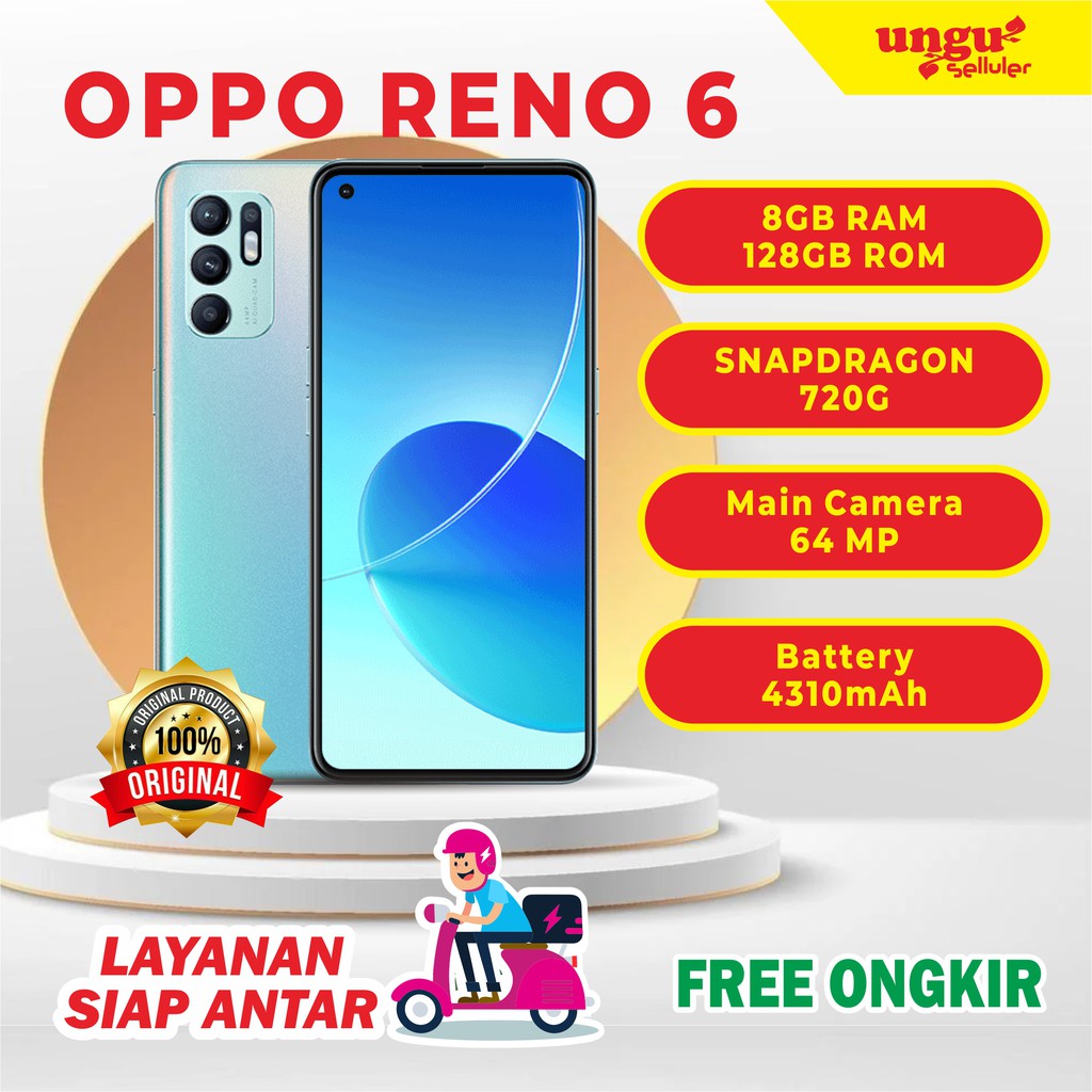 Handphone Oppo Reno 6 RAM 8/128GB Garansi Resmi