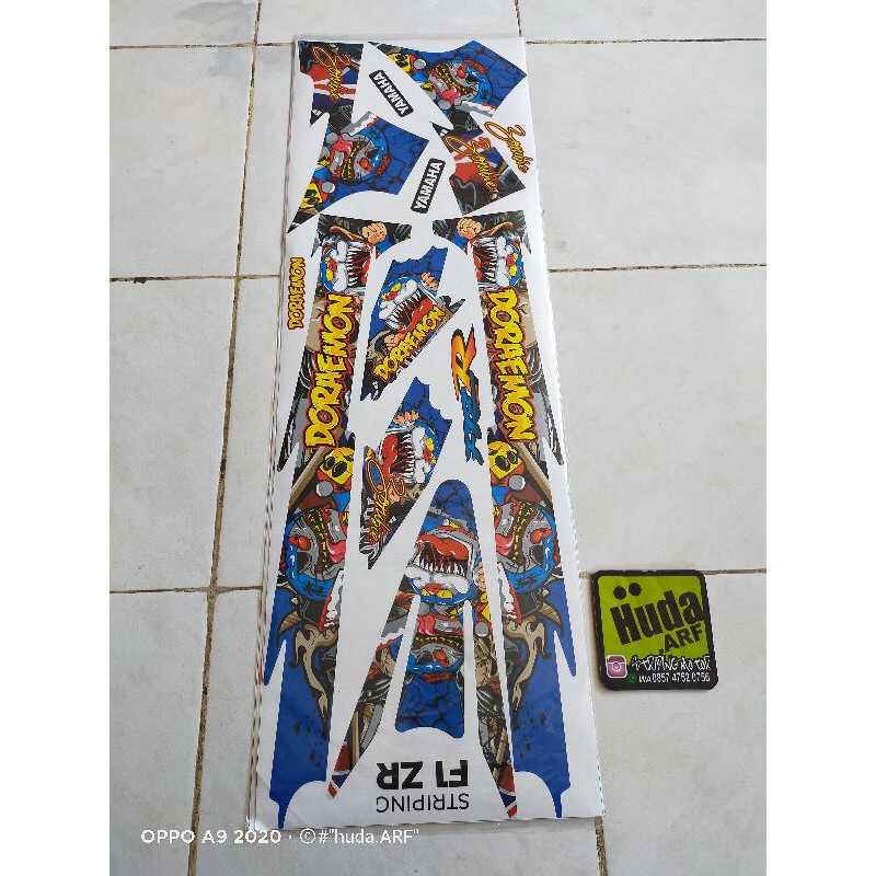 striping FIZR sticker FIZR striping variasi FIZR sticker variasi fizr "DORAEMON ZOMBIE"