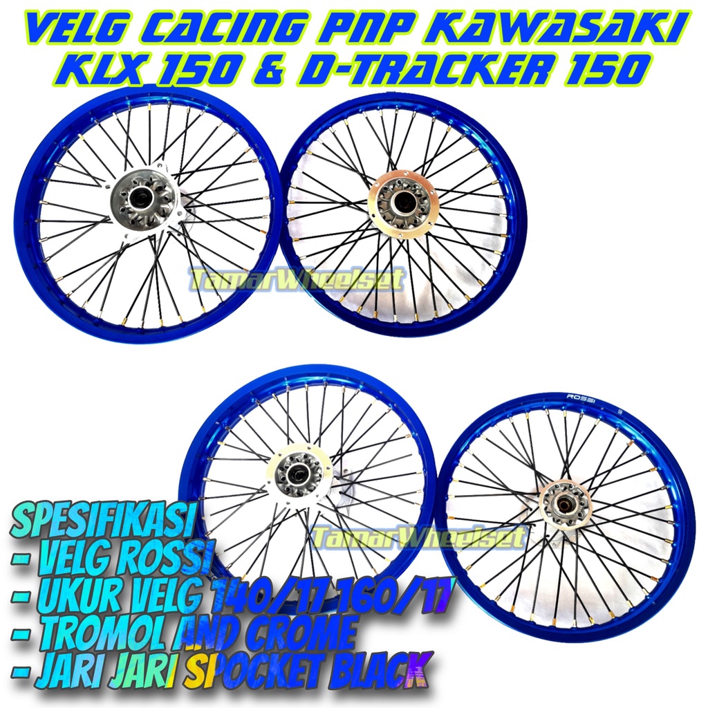 velg cacing klx ring 17 wheelset surex dtracker ukur 140/160 tanpa ban