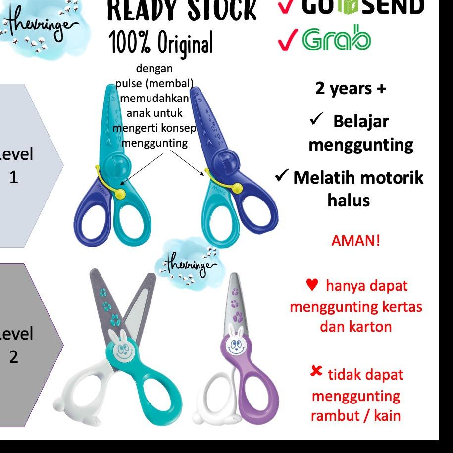 

ys❈Jual✻ Maped Safety Scissors Belajar Gunting Anak 2 Tahun Kidi Cut Kidi Pulse Vivo 3D Menggunting 58 ➺