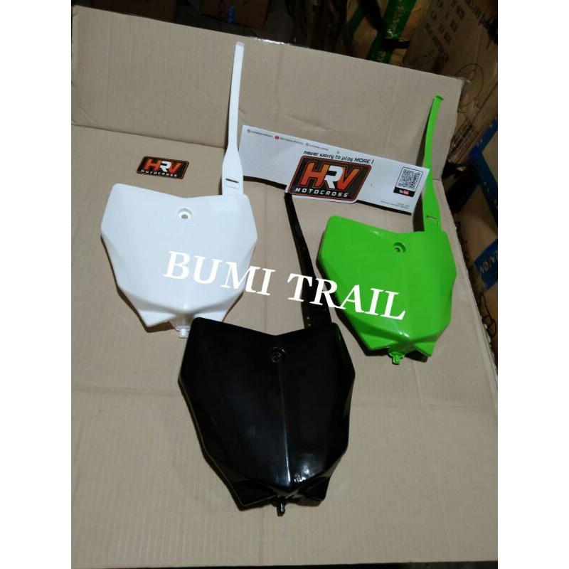 Papan nomer Klx 230 papan start plat nomer cover body part Klx 150 crf 150 L dtracker