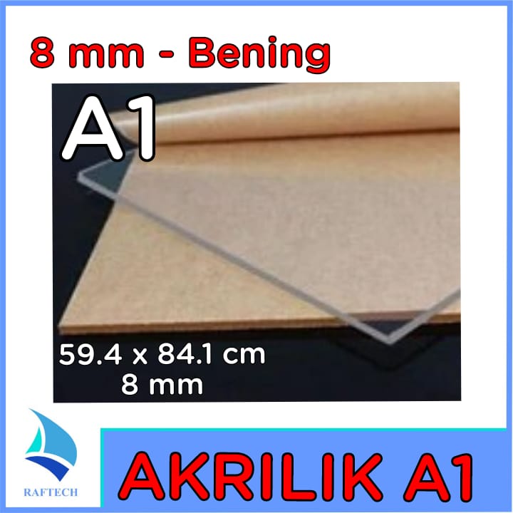 Akrilik A1 Tebal 8 mm Acrylic Bening Transparan Marga Cipta