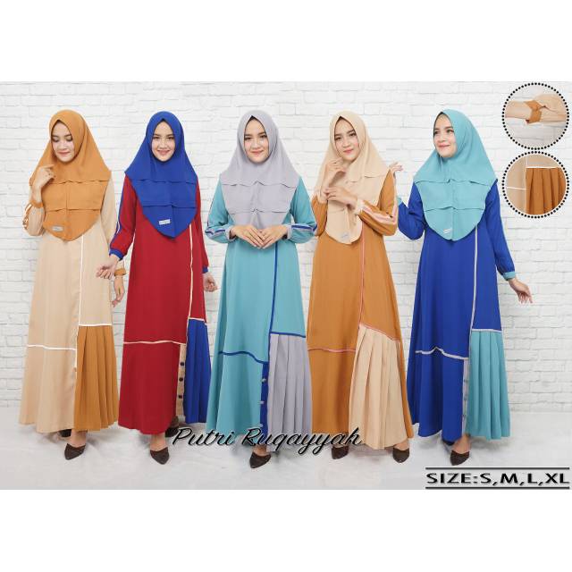 Gamis syari terbaru putri ruqayyah