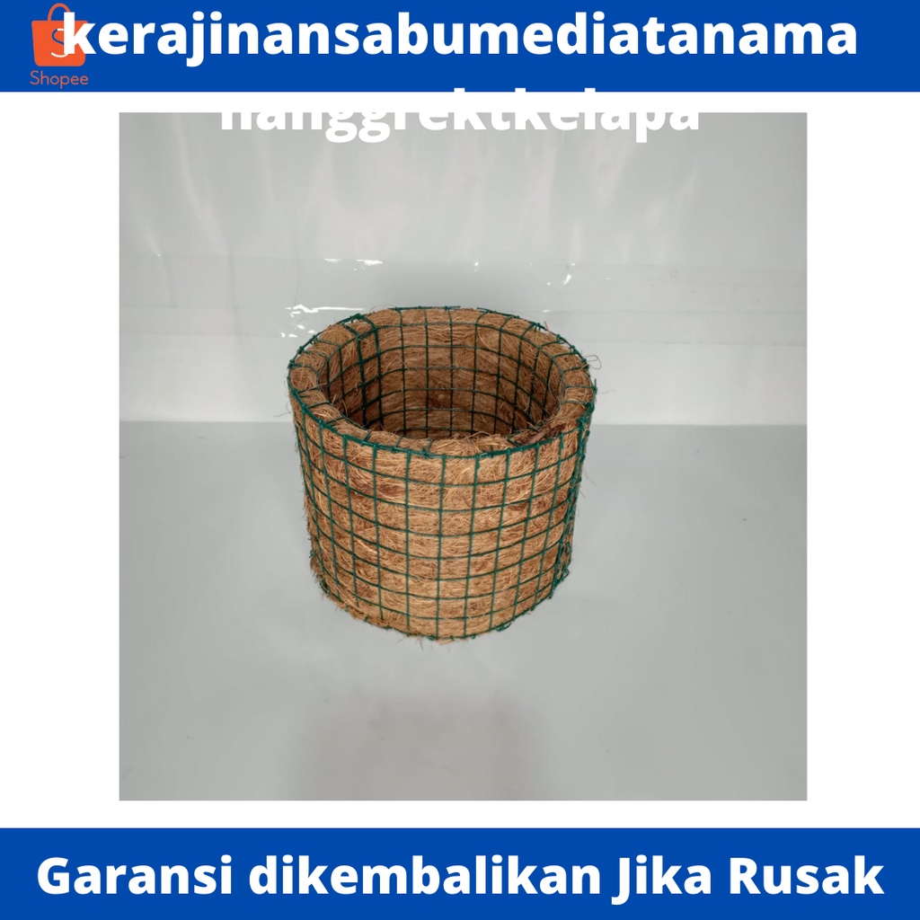 Pot sabut kelapa anggrek / pot bulat / pot anggrek dari sabut kelapa / pot sabut kelapa murah