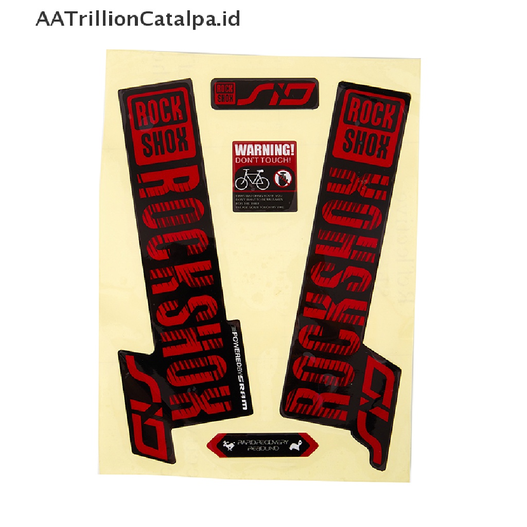 Aatrillioncatalpa Stiker Fork Depan Sepeda Balap / MTB Untuk Rock Shox SID