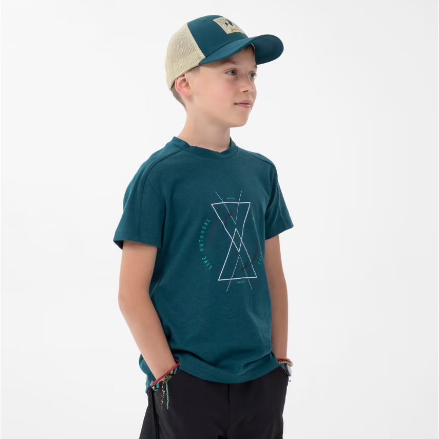 QUECHUA MH100 Kaos Olahraga Anak Laki-Laki T-Shirt Hiking