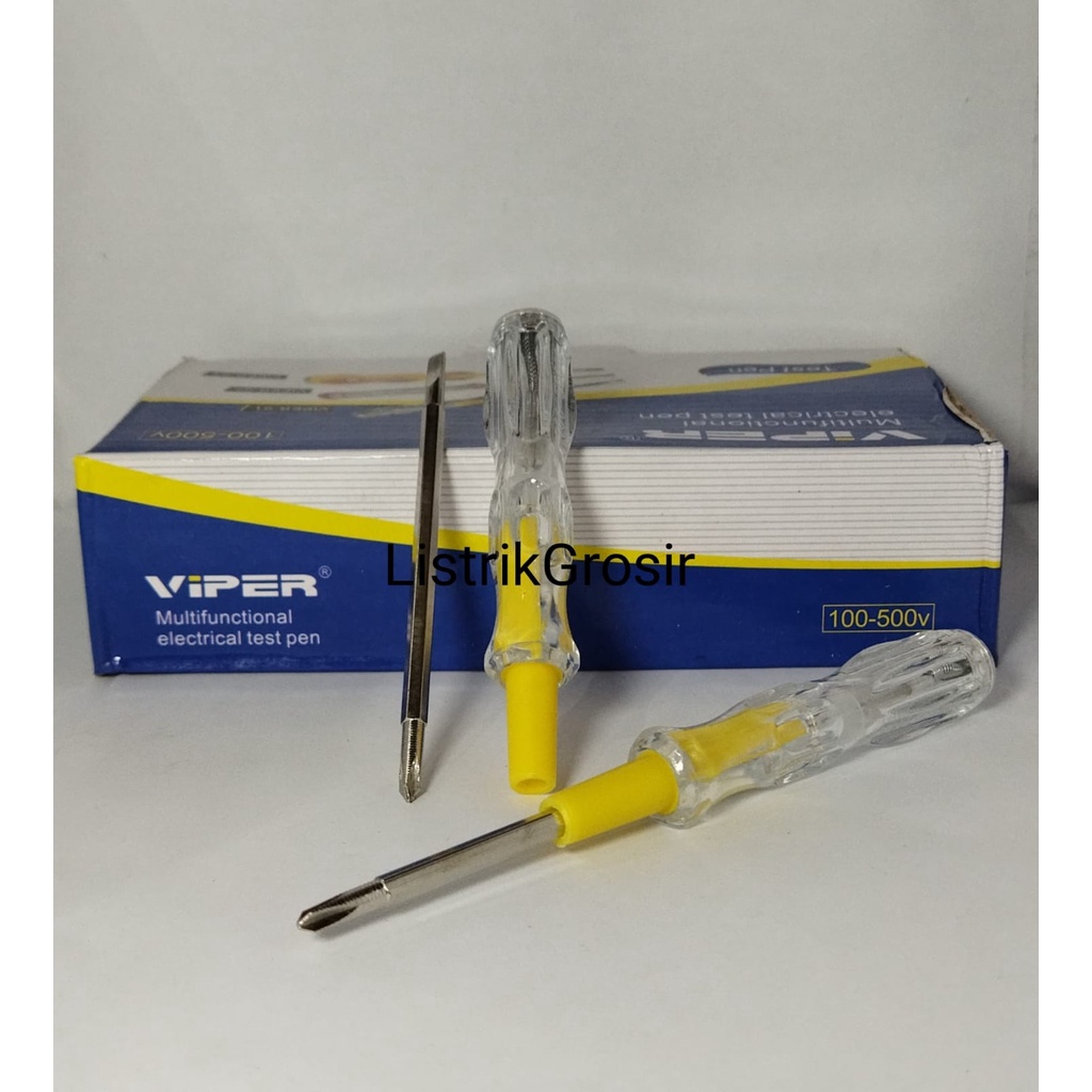 Obeng Tespen Bolak Balik +/- Multifungsi VIPER Test Pen Viper 01