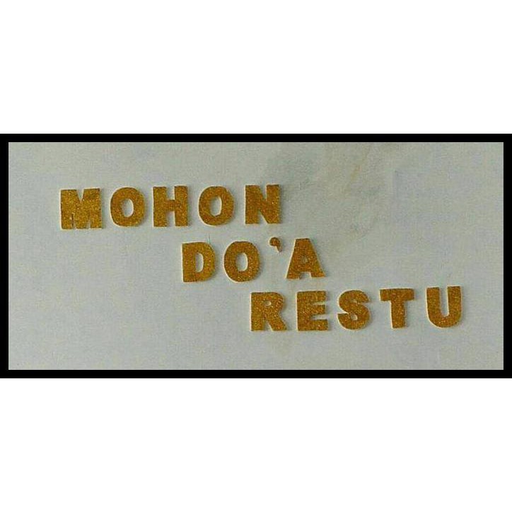 Kualitas Terbaik Banner Tulisan Styrofoam Mohon Doa Restu Shopee Indonesia