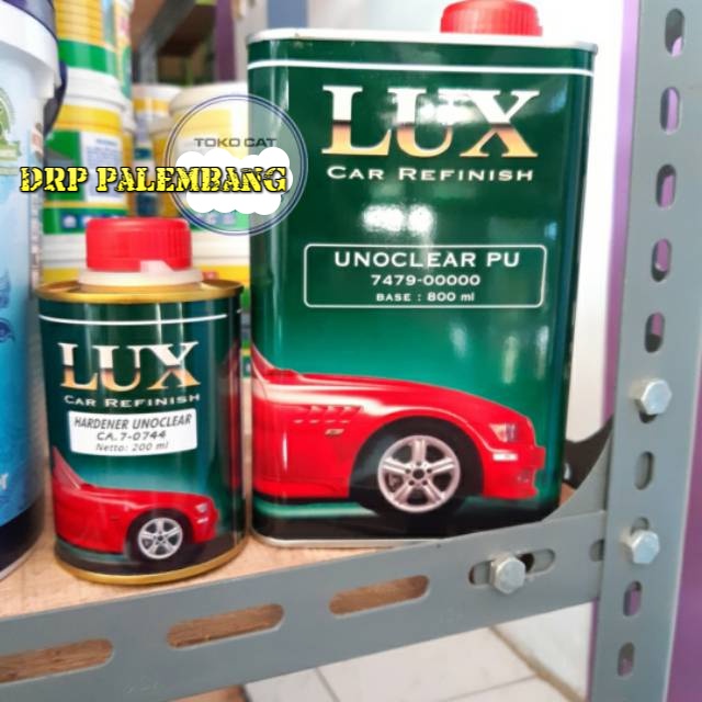 Clear vernish lux pu penta 4:1 unoclear kilap dan doff 1 liter