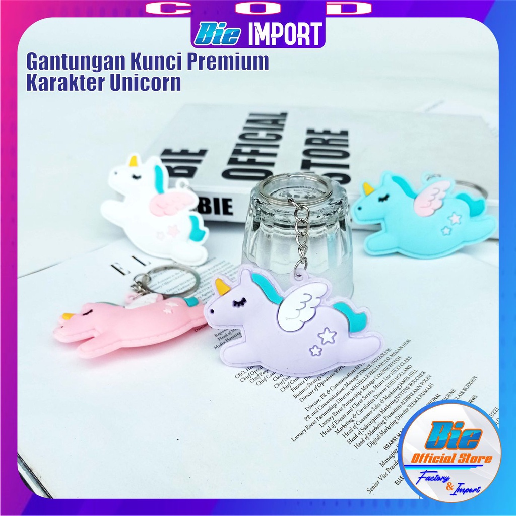 Gantungan Kunci Unicorn Pastel Premium Impor Best Seller