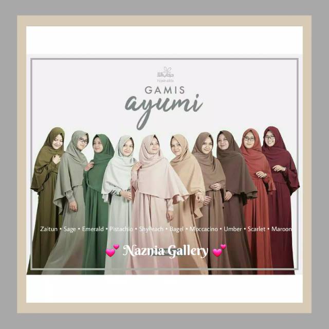Gamis Ayumi dan Khimar Hari HIJAB ALILA | Daily Gamis Muslimah Busui dan Wudhu Friendly | Daily Berg
