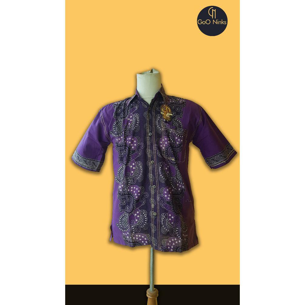 BAJU BATIK PRIA/UNGU