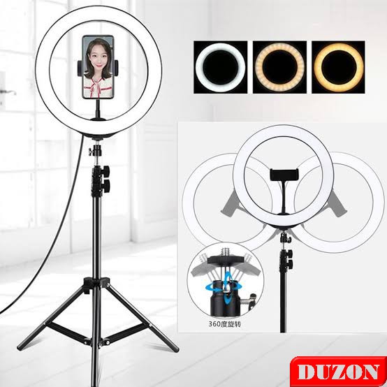 TRIPOD RINGLED STANDING HP STUDIO TIKTOK LIVE STREAMING YOUTUBER LED