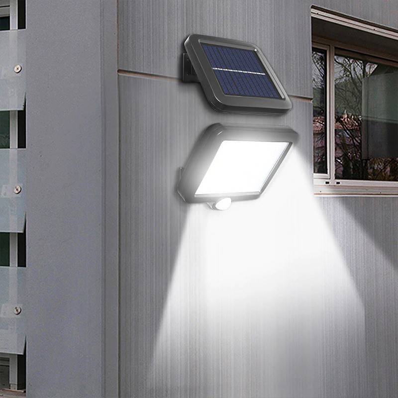 Lampu Hias/Lampu Solar Sensor Gerak Outdoor Waterproof COB 120 LED - Black
