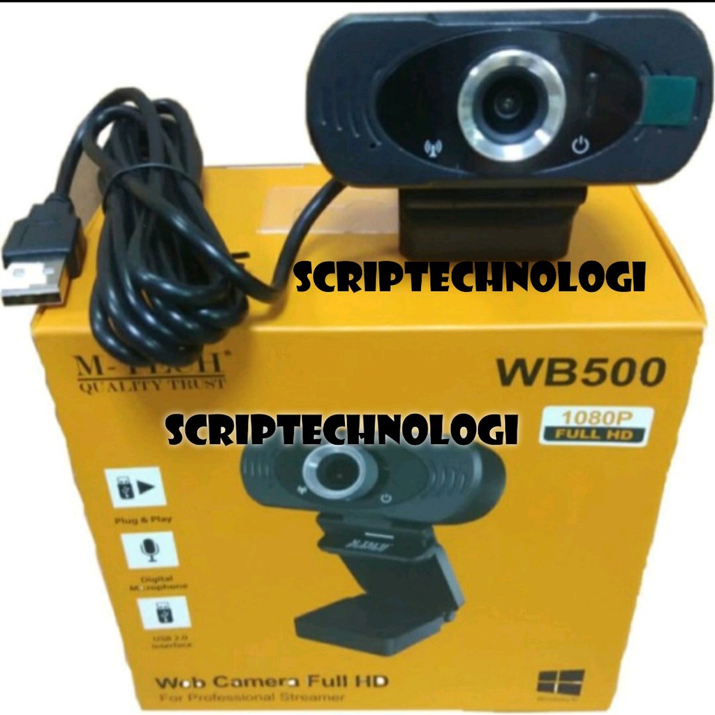 M-Tech / Mtech WB500 / WB-500 / WB500 1080p Full HD Webcam