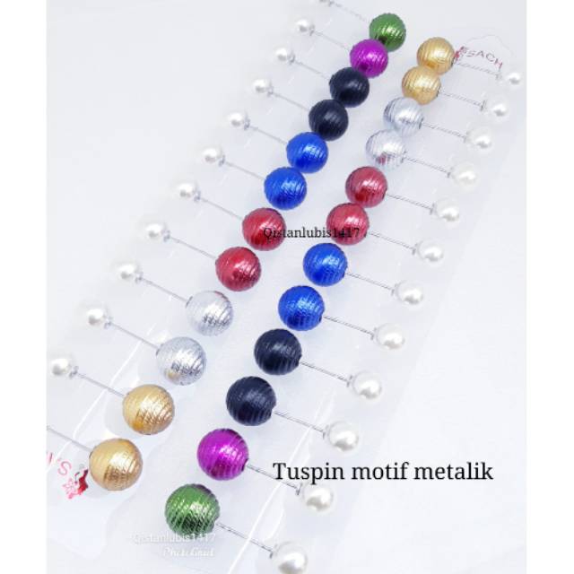 Tuspin motif metalik