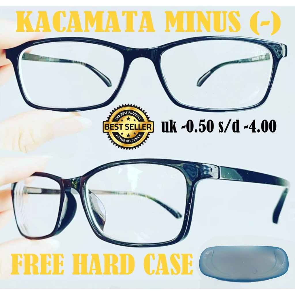 NEW!!! Frame Kacamata Minus (-) kacamata Baca Rabun Jauh Frame Kotak Keren Pria Wanita (unisex)