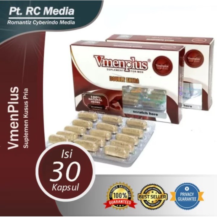 Vmen Plus Kapsul --Agar Tahan Lama Vmen Plus Asli Suplemen Vmenplus 100% Original-Kuat Kelamin Pria